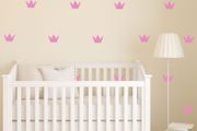 Crown Wall Sticker , Crown Wallpaper, Girls Nursery, Gift Ideas, Princess Crown Decals, Crown Wall Sticker, Gold Sticker