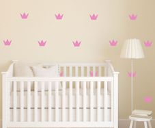 Crown Wall Sticker , Crown Wallpaper, Girls Nursery, Gift Ideas, Princess Crown Decals, Crown Wall Sticker, Gold Sticker