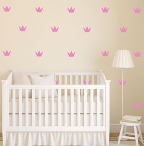 Crown Wall Sticker , Crown Wallpaper, Girls Nursery, Gift Ideas, Princess Crown Decals, Crown Wall Sticker, Gold Sticker