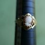 Vintage 9ct  Yellow Gold 375 Gold Oval Shell Cameo Ring 1,4g size O Image 10