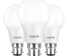 60W Equivalent, Warm White 2700K, 8.5W 806lm B22 LED Bulb, BC A60 Energy Saving Lightbulbs, Non-dimmable, Pack of 3