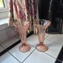 Pair of Art Deco Vintage 1930s Tulip vases Image 3