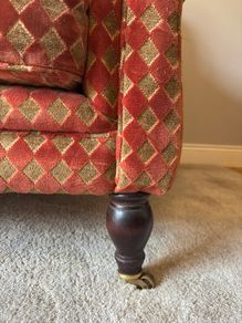 Love seat and wingback chair set