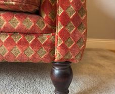 Love seat and wingback chair set