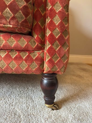 Love seat and wingback chair set