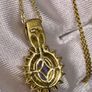 Tanzanite, Yellow Sapphire & White Zircon Pendant with Chain Image 10