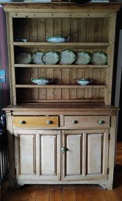 antique pitch pine dresser