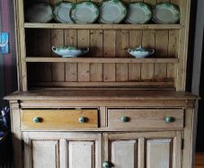 antique pitch pine dresser