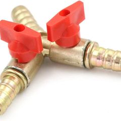 Y 3 Way Hose Connector,Splitter,Brass& Zinc Alloy,8mm(5/16"),Ball Valve for Water,Oil & Gas to Garden Watering,Shipbuilding,Construction and Industry (1Pcs)
