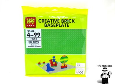 LELE Large Green  Creative Brick Base Plate Compatible With Lego 32 By 32 Studs Dots DIY Baseplate Compatible With Lego Building Blocks Series Toys for Children
