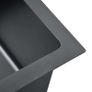 Handmade Kitchen Sink with Strainer Black Stainless Steel Image 6