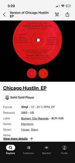 Chicago hustlin EP solid gold playaz 12" vinyl