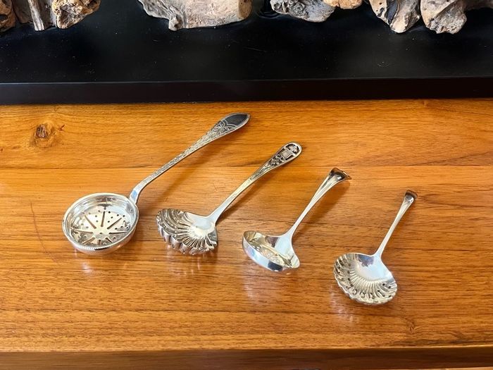 Antique Sugar Sifters x4