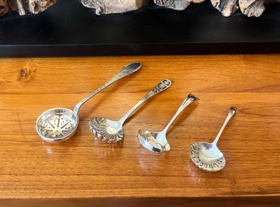 Antique Sugar Sifters x4