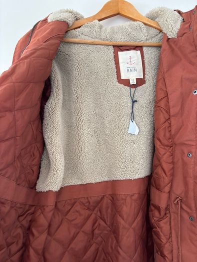 Seasalt Cornwall Brown Plant Hunter Cotton Waterproof Coat