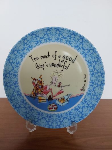 Johnson Bros. Born To Shop Ceramic Dessert Plates x 3