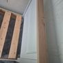 single bed,solid wood,oak top,grey. Image 6