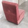Vintage Pink Velvet Slipper Chair Image 4
