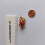 Gold Tone Orange Enamel Owl Brooch Image 6