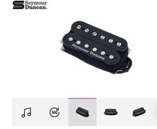 Seymour Duncan distortion humbucker pickup SH6 Neck Black