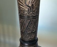 Asian Peacock Brass Lamp Base