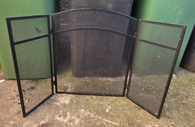 Fire Vida Milton 3 Panel Fire Guard Fireplace Shield Protector Fire Spark Guard