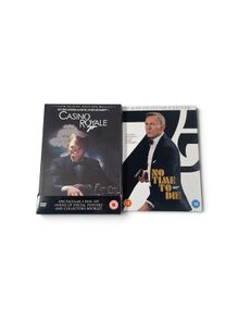 DVD James Bond Daniel Craig DOUBLE BUNDLE Casino Royale deluxe edition [2006] No Time to Die collectors edition [2021] Region 2 Ireland, UK and Europe