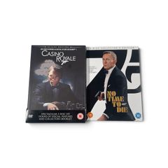 DVD James Bond Daniel Craig DOUBLE BUNDLE Casino Royale deluxe edition [2006] No Time to Die collectors edition [2021] Region 2 Ireland, UK and Europe