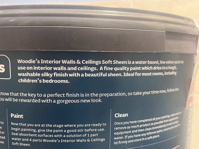 20 Litres of interior paint - Wicker Basket