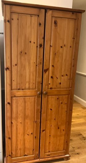 Pine Wardrobe - double door
