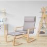 BRAND NEW Lounge Rocking Chair Relaxing with Footrest Wooden Image 5