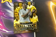 Rare zinedine Zidane Hall of Fame Chrome Card Match Attax 25/26