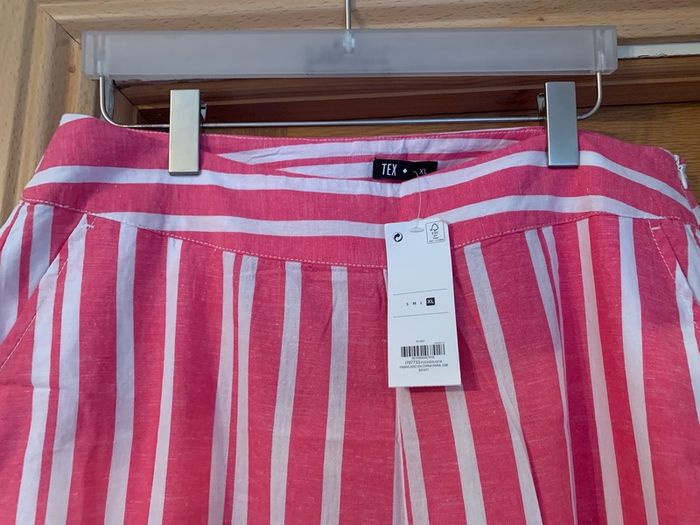 New with tags striped Linen Trousers Size 16/18