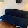 Habitat Navy Blue Velvet Sofa Bed Image 4