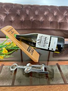 Wooden Self Balancing Wine Holder Spanish Monastery Souvenir