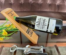 Wooden Self Balancing Wine Holder Spanish Monastery Souvenir