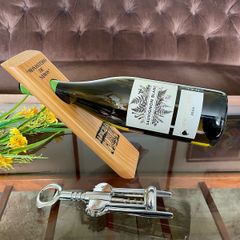Wooden Self Balancing Wine Holder Spanish Monastery Souvenir