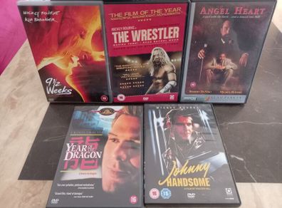 Mickey Rourke Dvd Collection Bundle The Wrestler Angel Heart Etc