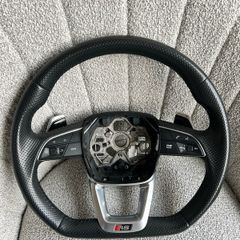 Original Audi RSQ3 perforated flat bottom steering wheel