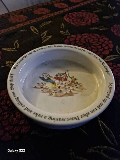 Vintage Wedgewood peter Rabbit nursery bowl
