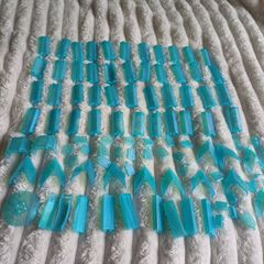 satin trans light blue parts