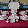 87 Piece Royal Albert Paragon Victoriana Rose Bone China Gold Gilt Dinner And Tea Service / Set For 10 Person Setting Made In England Image 6