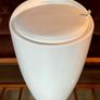 Wenko Rare Y2K Storage Stool Seat with White Faux Leather Lid Image 6