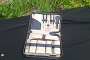 Vintage black travel box postage possible