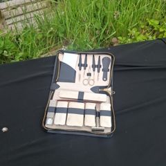 Vintage black travel box postage possible