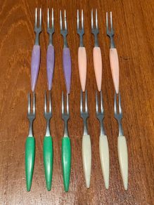 12 Vintage Time Machine Cocktail Forks