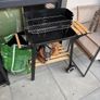 Charcoal BBQ Grill with Wheels + BBQ Accessories - Used Once Image 2