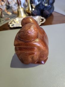 Wood carving of " lovers"