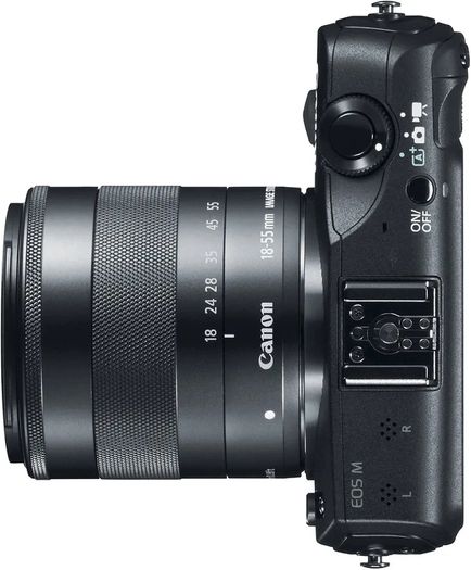 Canon EOS M 18.0 MP Compact Systems Camera with 3.0-Inch LCD and EF-M18-55mm is STM Lens