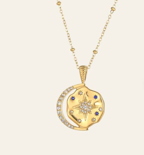 Mettle & Bloom Sun, Moon and Stars Necklace and Bracelet